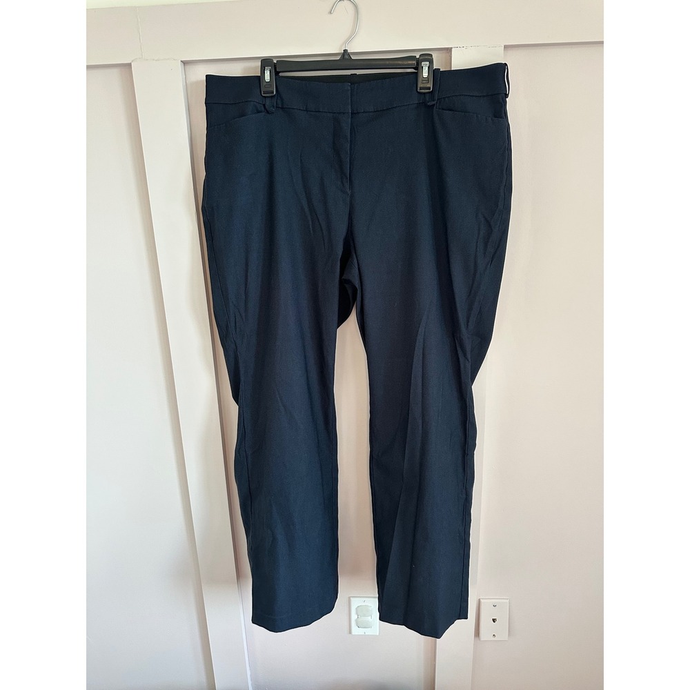Lane Bryant Navy Blue Dress Pants Trousers Plus Size 22 Stretch‎ Professional